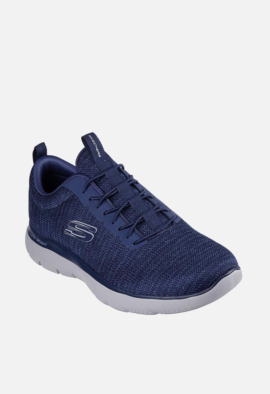 Skechers Mens Summits Sneaker Navy Gray
