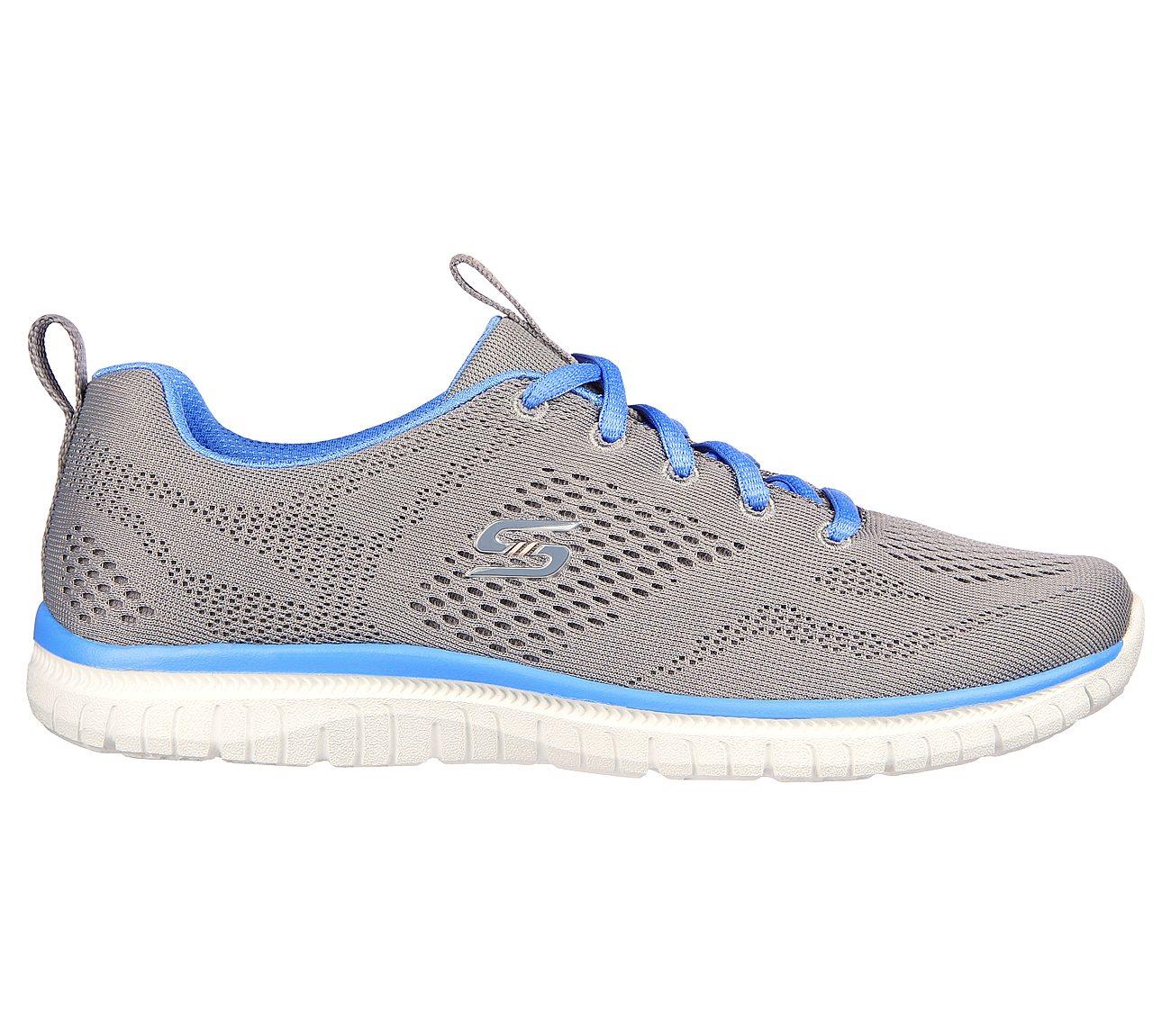 Skecher Womens Virtue Sneaker Gray Blue