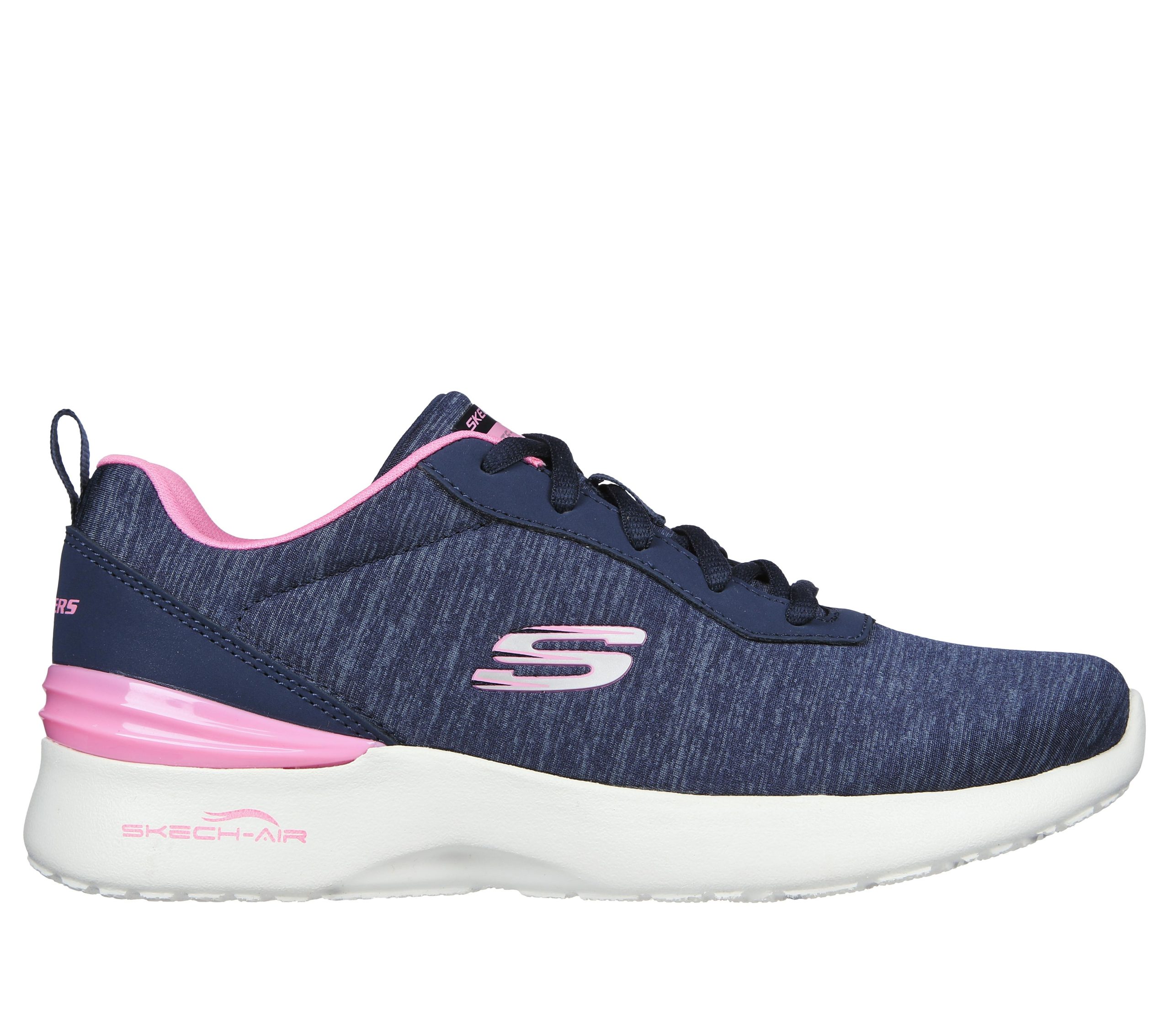 Skechers Womens Air Dynamite Sneaker Navy Pink