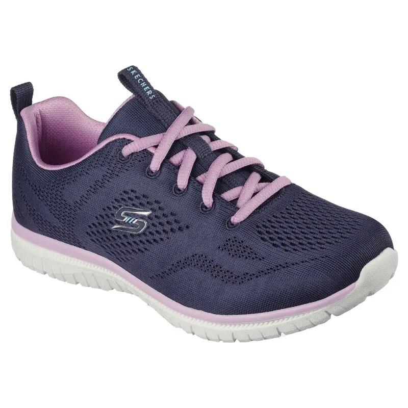 Skecher Womens Sport Active Sneaker Navy Lavender