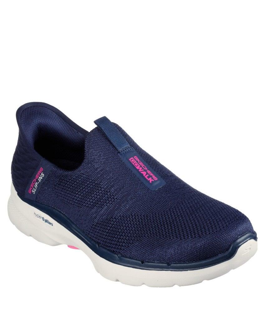 Skechers Womans Go Walk 6 Fabulous View Navy