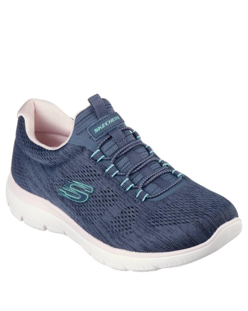 Skechers Womens Summits Sneaker Navy Mint
