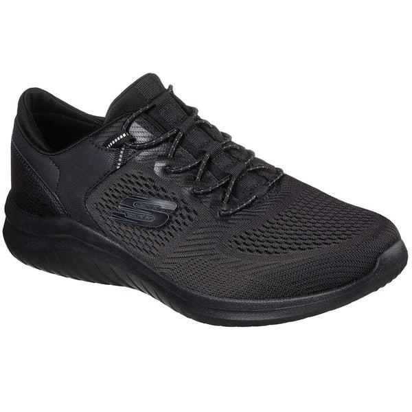 Skechers Mens Ultra Flex 2.0 Kerlem Sneaker Black Black