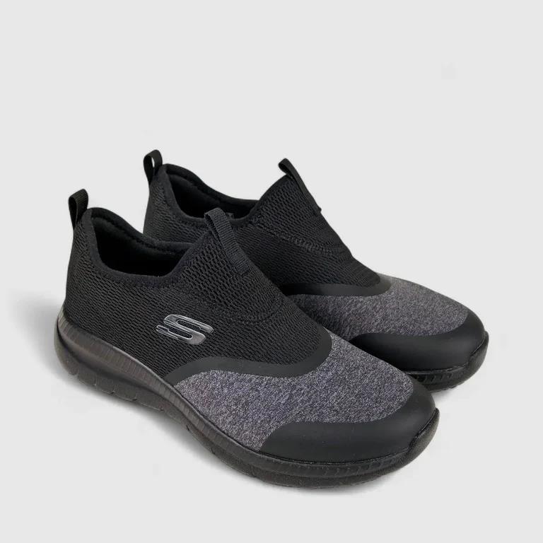 Skechers Womens Bountiful Sneaker Black Black