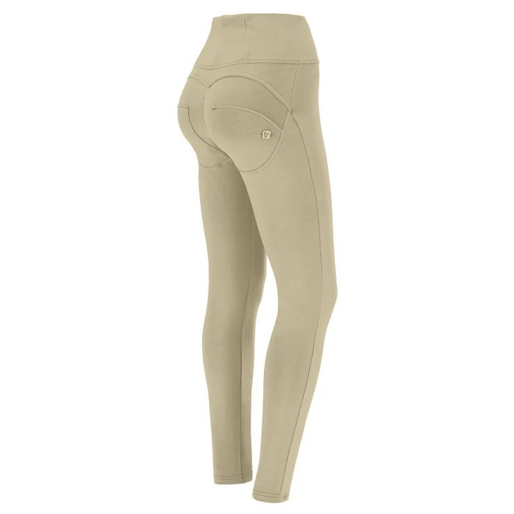 Freddy Womens High Waist Long Length Cotton Pant Olive