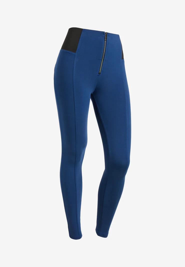 Freddy Wr.Up® Shaping Trousers In Jersey With A High Waist Featuring Elastic Bands Navy Peo