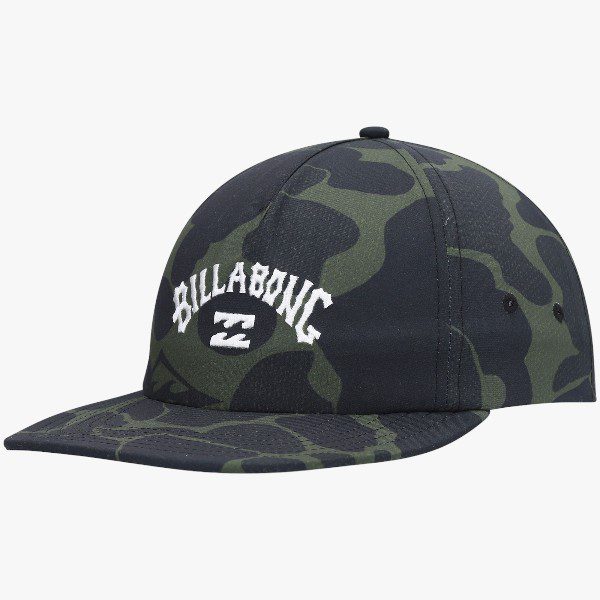 Billabong Mens Arch Team Print Cap Green