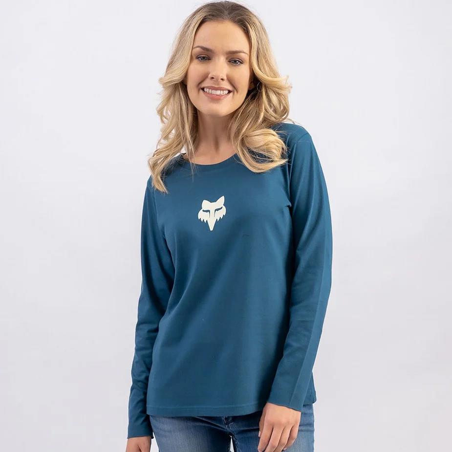 Fox Womens Heritage Long Sleeve Tee Dark Vintage