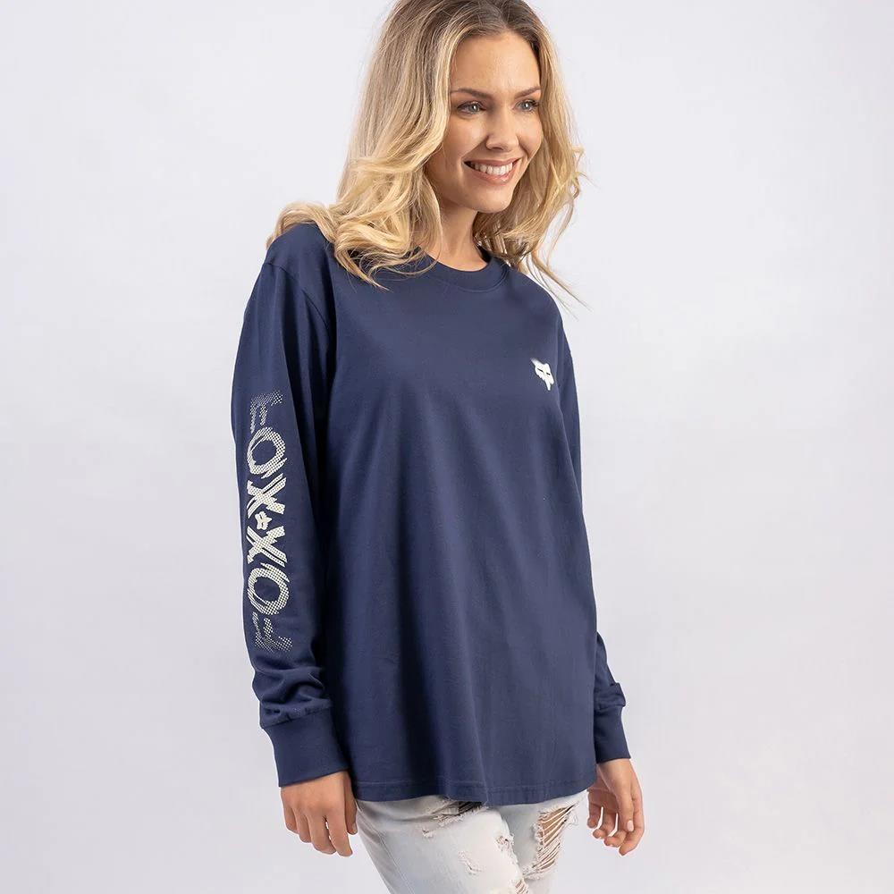 Fox Womens Mixed Energy Long Sleeve Tee Midnight