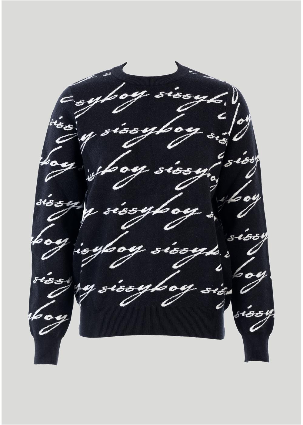 Sissy Boy See Me Knit Sweater Black Off White
