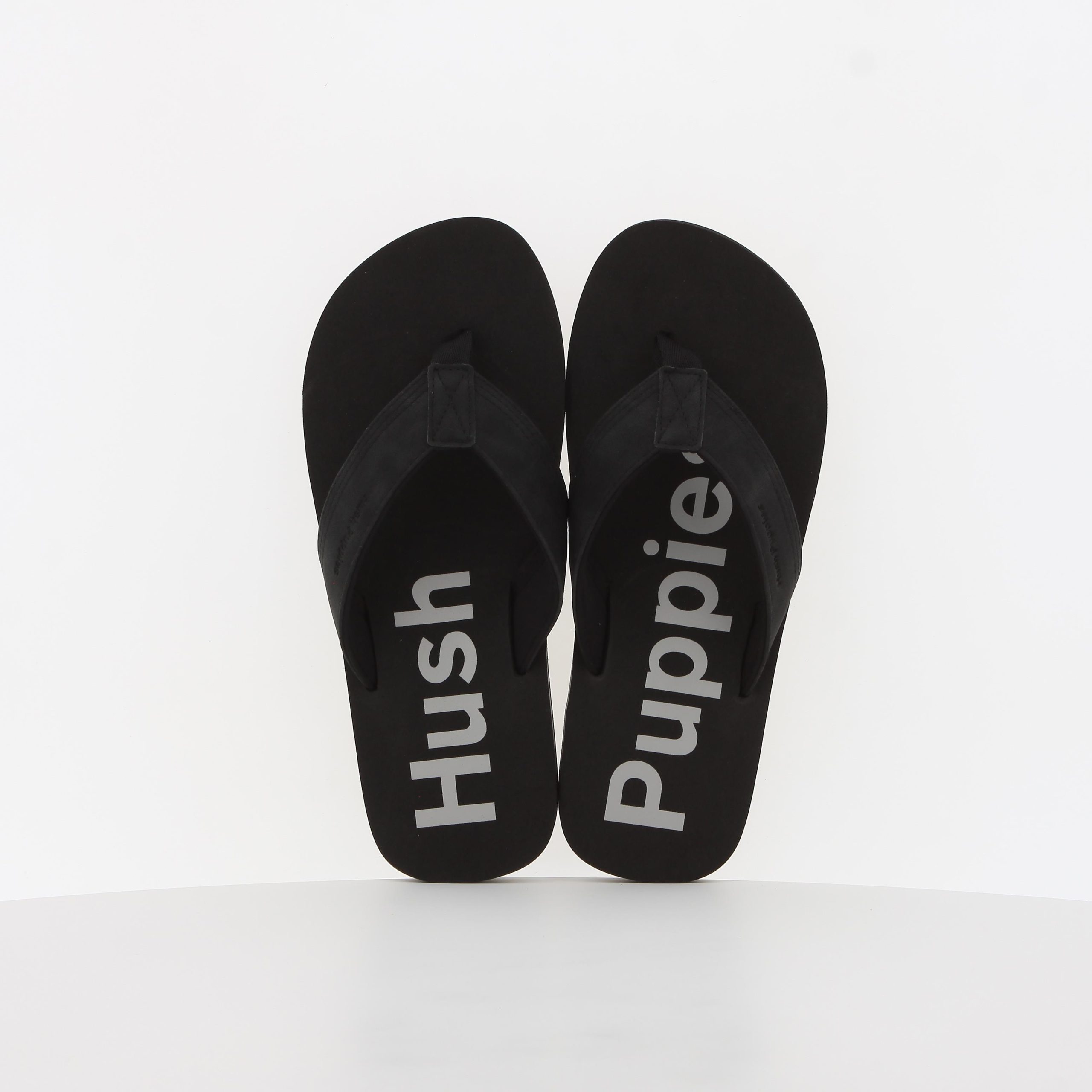 Hush Puppies Mens Stomp Sandal Black Grey