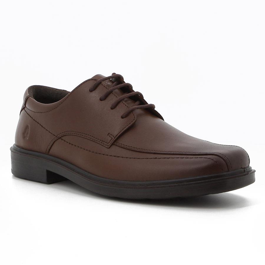Hush Puppies Mens Venture Ii Cow Crust Leather Shoe Light Brown