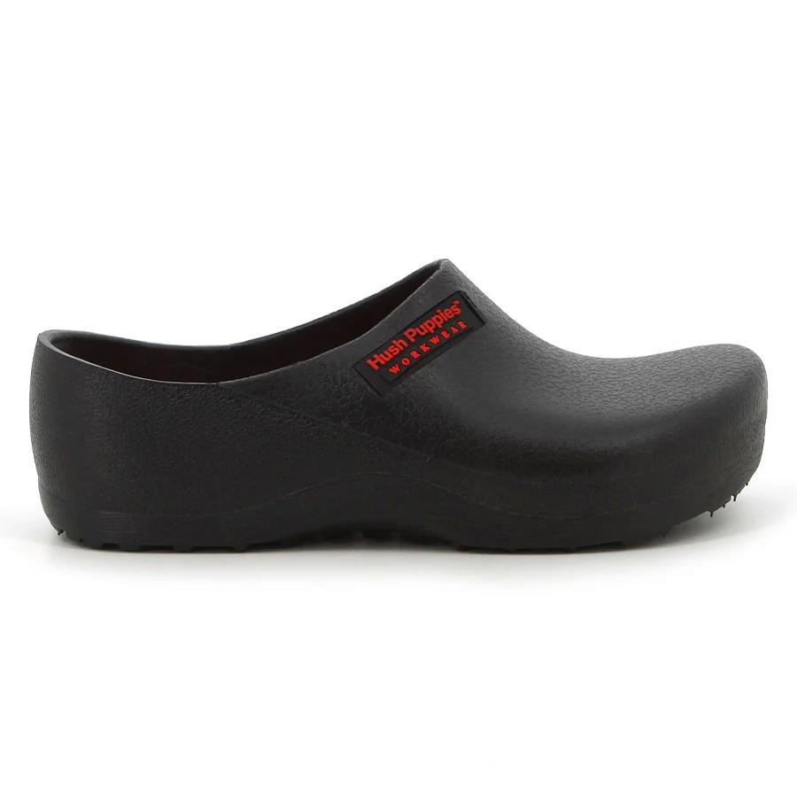 Hush Puppies Unisex Workwear Clog Black