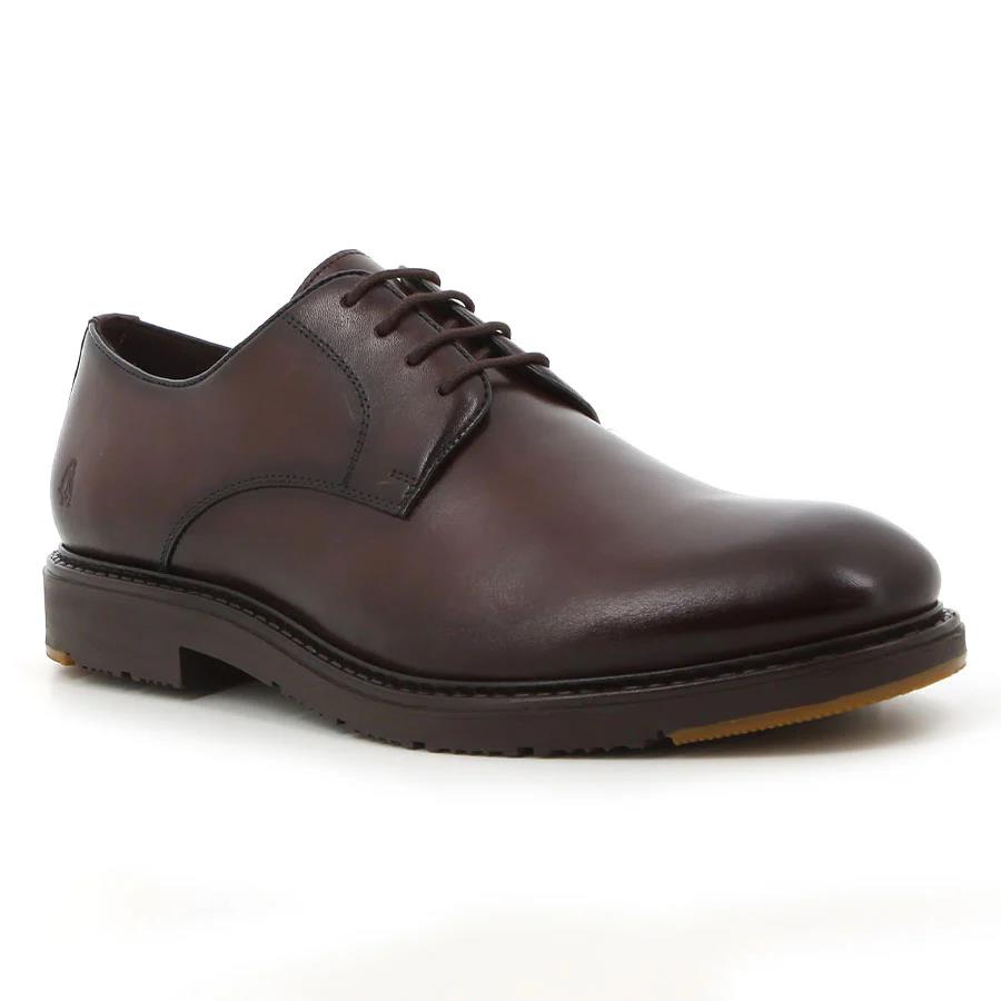 Hush Puppies Mens Talon Cow Leather Shoe Brown