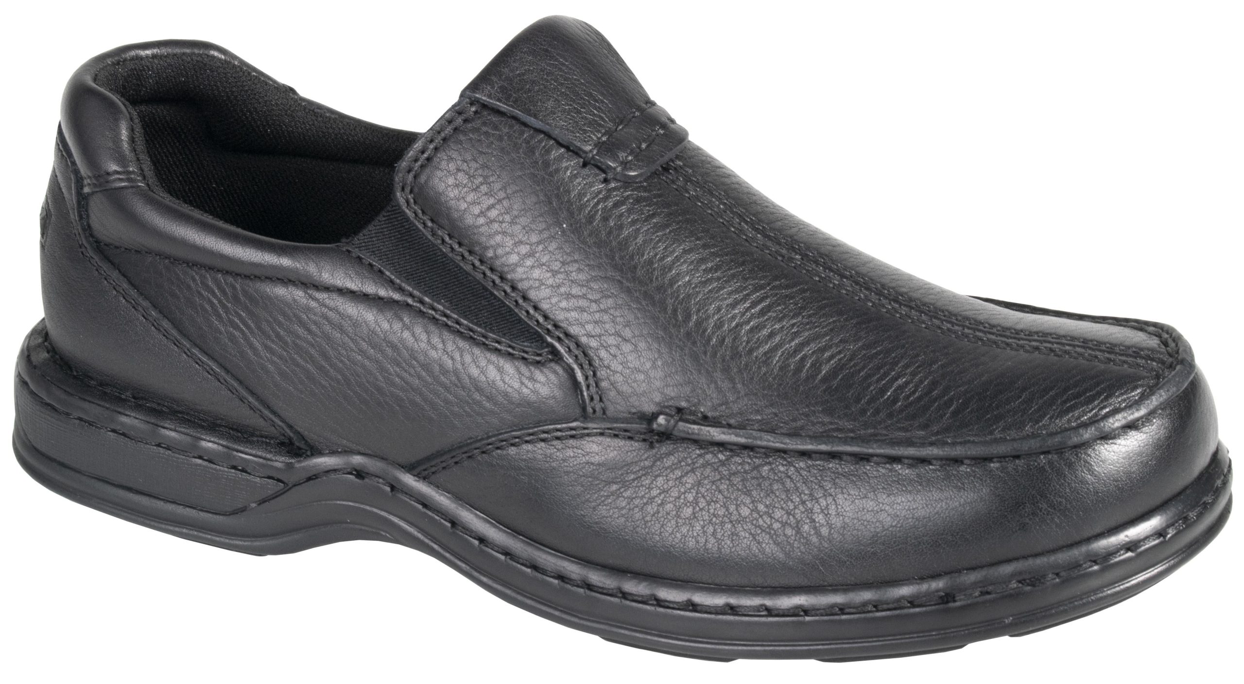 Hush Puppies Mens Sawyer Ii Black Leather