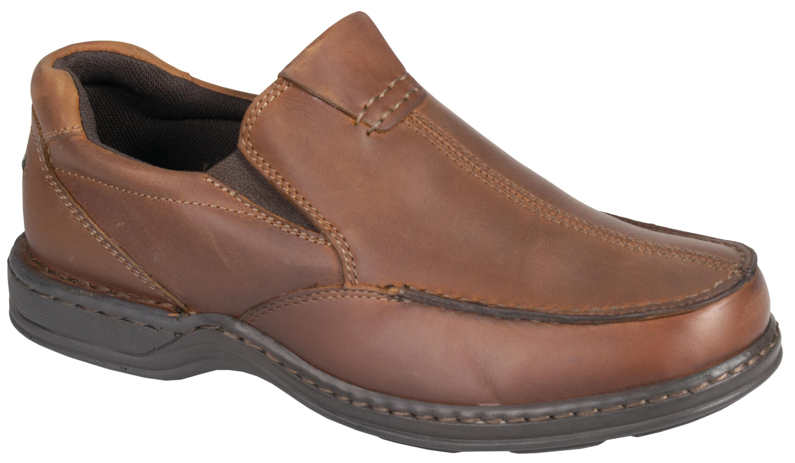 Hush Puppies Mens Sawyer Ii Chestnut Leather