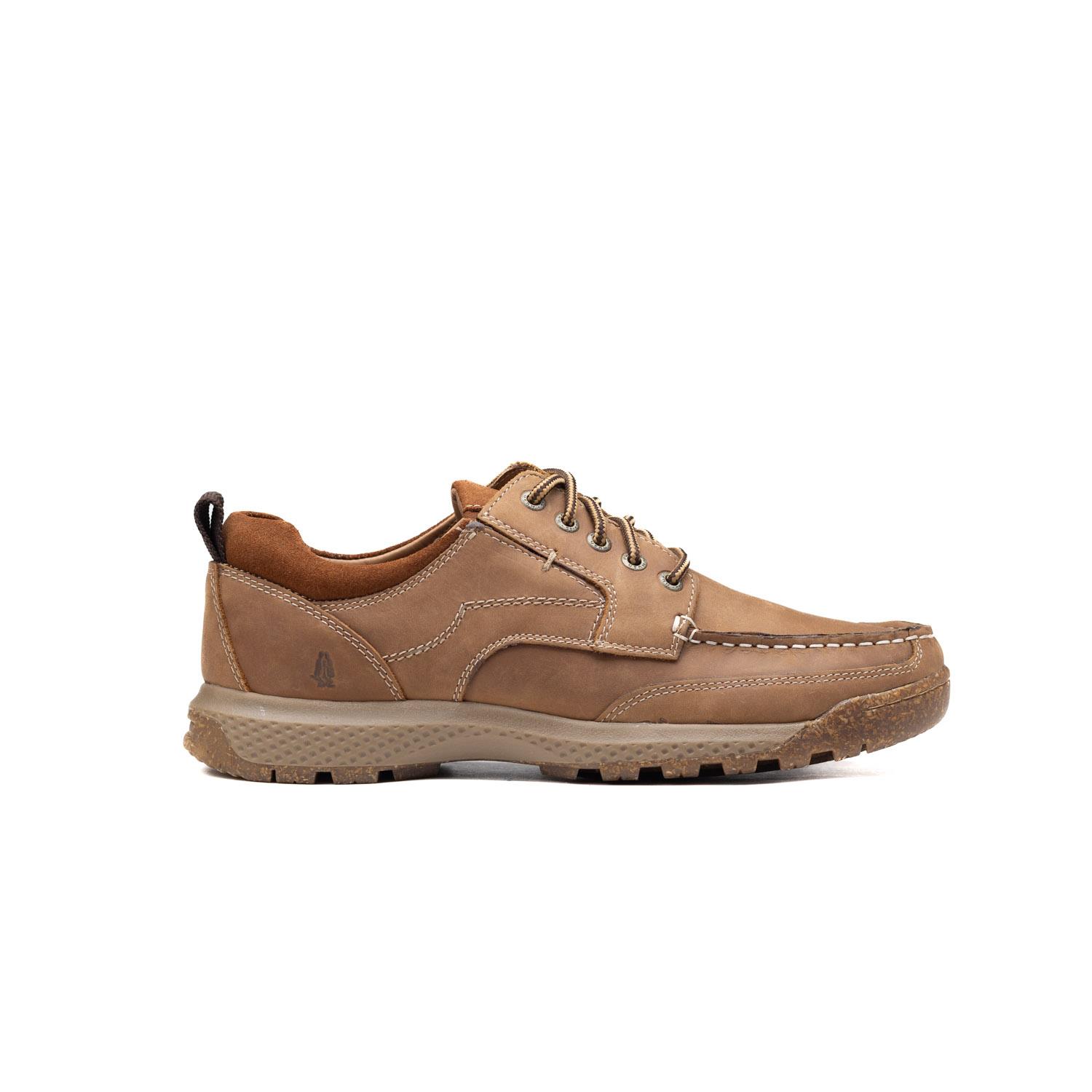 Hush Puppies Mens Pumba Cow Galilo Leather Shoe Brown