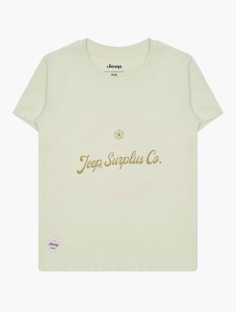 Jeep Girls Graphic Short Sleeve Tee Aloe Gel