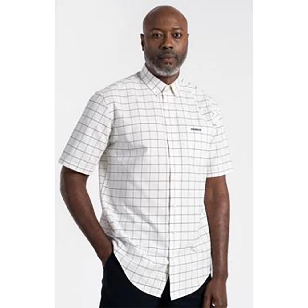 Pringle Mens Oscar Classic Short Sleeve Shirt White