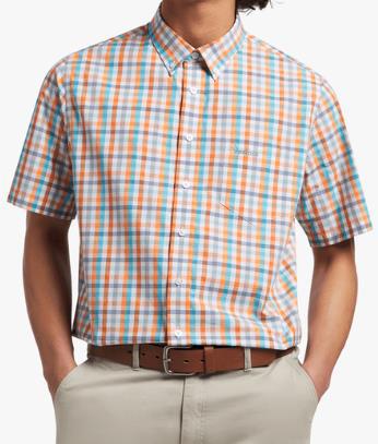 Pringle Mens Hutton Short Sleeve Shirt Multi