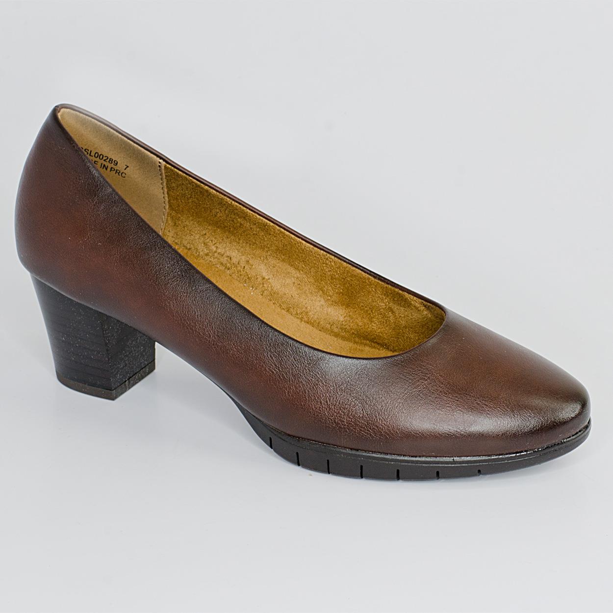 Hush Puppies Womens Soft Makana Court Heel Choc Brown