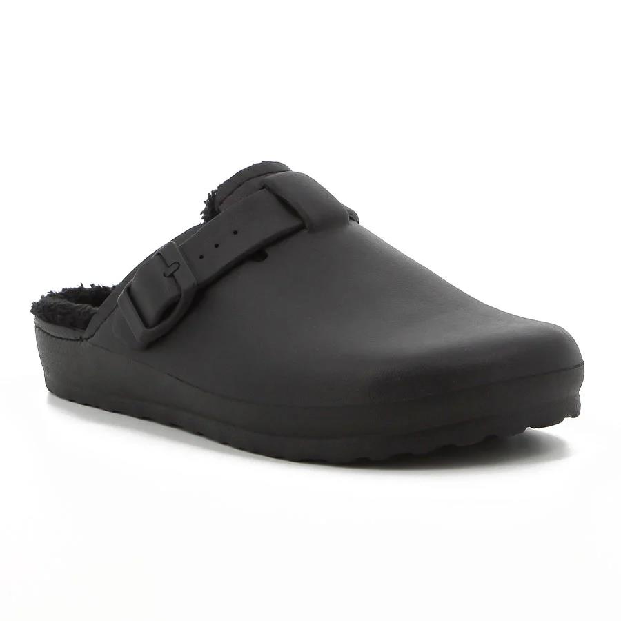 Hush Puppies Womens Desi Fur Clog Black