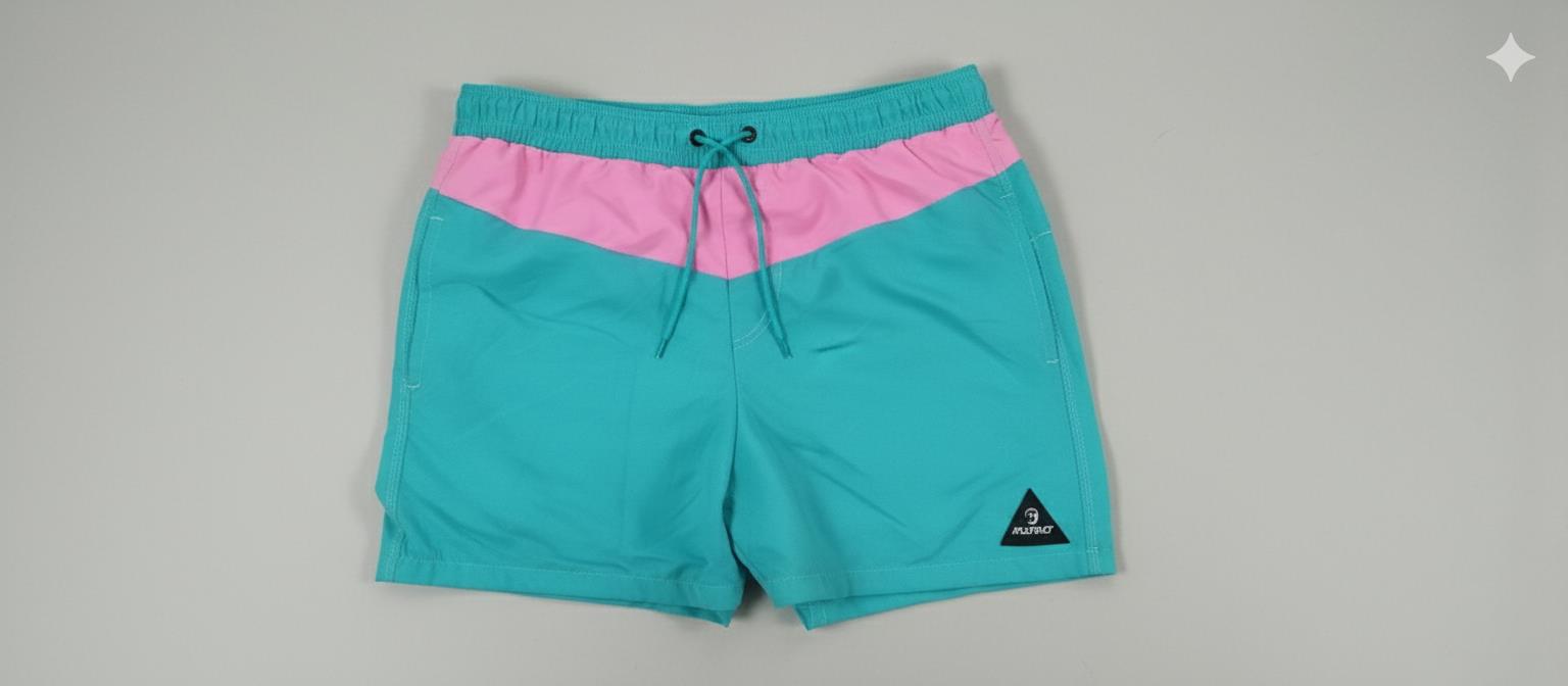 Instinct Mens Volley Shorts Turq Pink