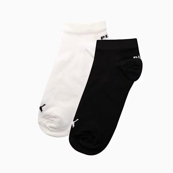 Puma Mens 2 Pack Low Cut Socks Black
