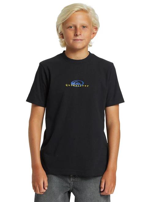 Quiksilver Boys Thermal Logo Short Sleeve Tee Black