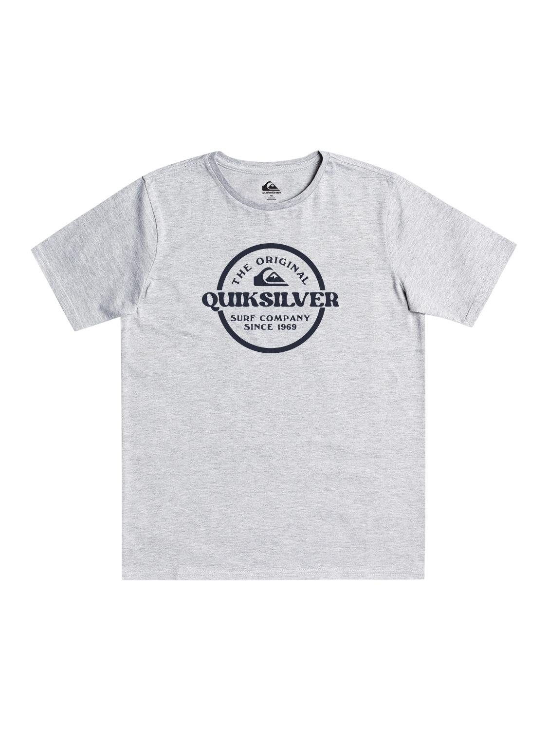 Quiksilver Boys Circle Tripper Short Sleeve Tee Grey Heather