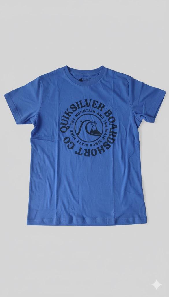 Quiksilver Boys Too Fine Short Sleeve Tee Amparo Blue