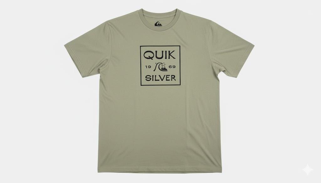 Quiksilver Boys Square Me Up Short Sleeve Tee Oil Green