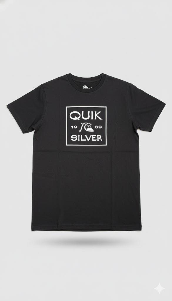 Quiksilver Boys Square Me Up Short Sleeve Tee Off Black