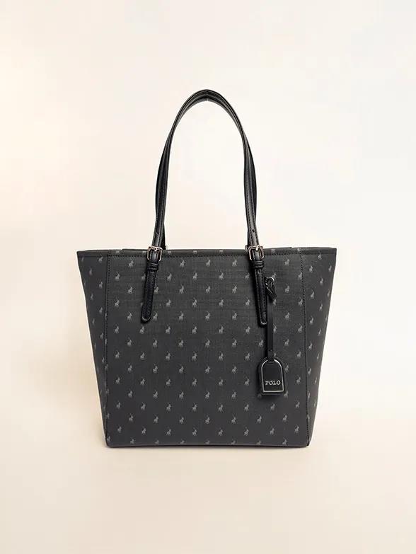 Polo Iconic Medium Tote Bag Black