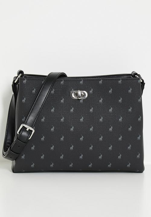 Polo Iconic Multi Tote Compartment Sling Black