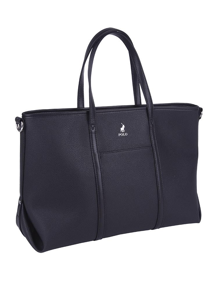 Polo Lyon Womens Multi Tote Black