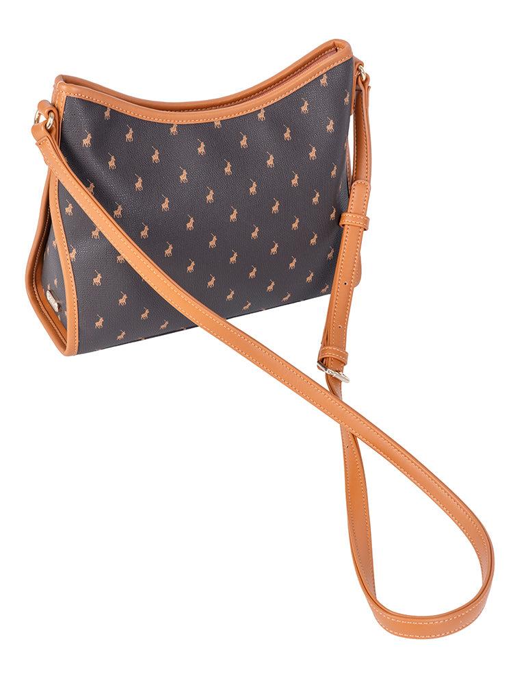 Polo Iconic Tulip Sling Handbag Brown
