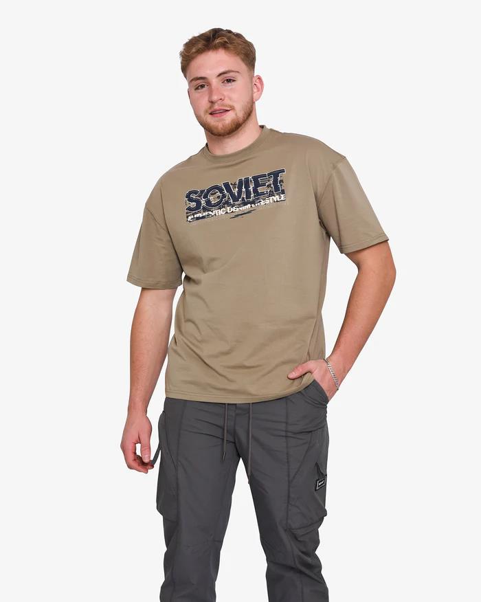 Soviet Mens Heat Short Sleeve Tee Silver Sage