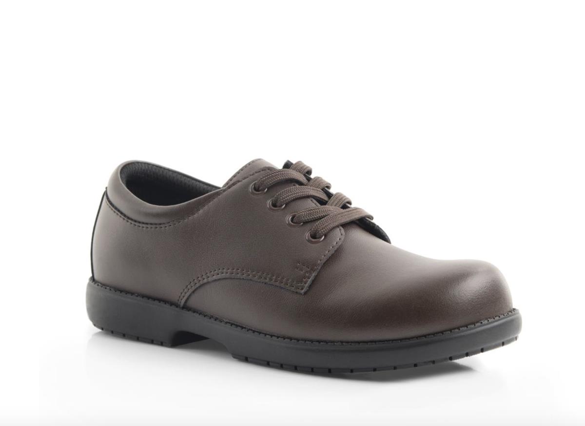 Green Cross Small Boys School Shoe Brown