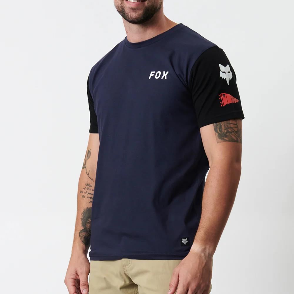 Fox Mens Rs Short Sleeve Tee Navy