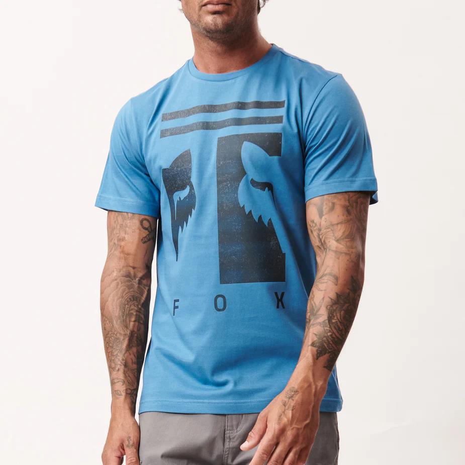 Fox Mens Balanced Short Sleeve Tee Banaff Blue