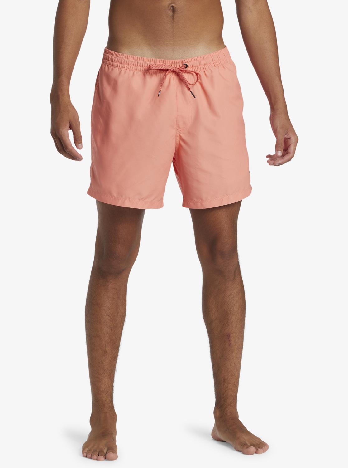 Quiksilver Mens Everyday Solid Volley 15″ Shorts Living Coral