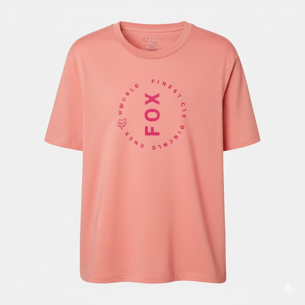 Fox Womens Clean Lap Short Sleeve Tee Peaches And Cream