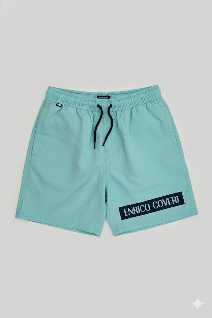 Enrico Coveri Mens Swim Shorts Azure