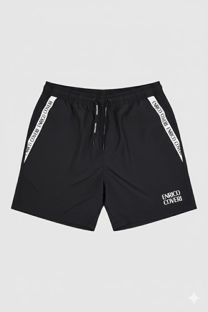 Enrico Coveri Mens Swim Shorts Black