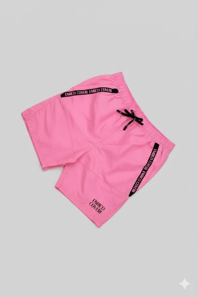 Enrico Coveri Mens Swim Shorts Pink