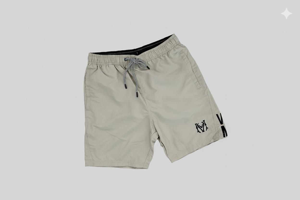 Vincenzo Milano Mens Swim Shorts Beige