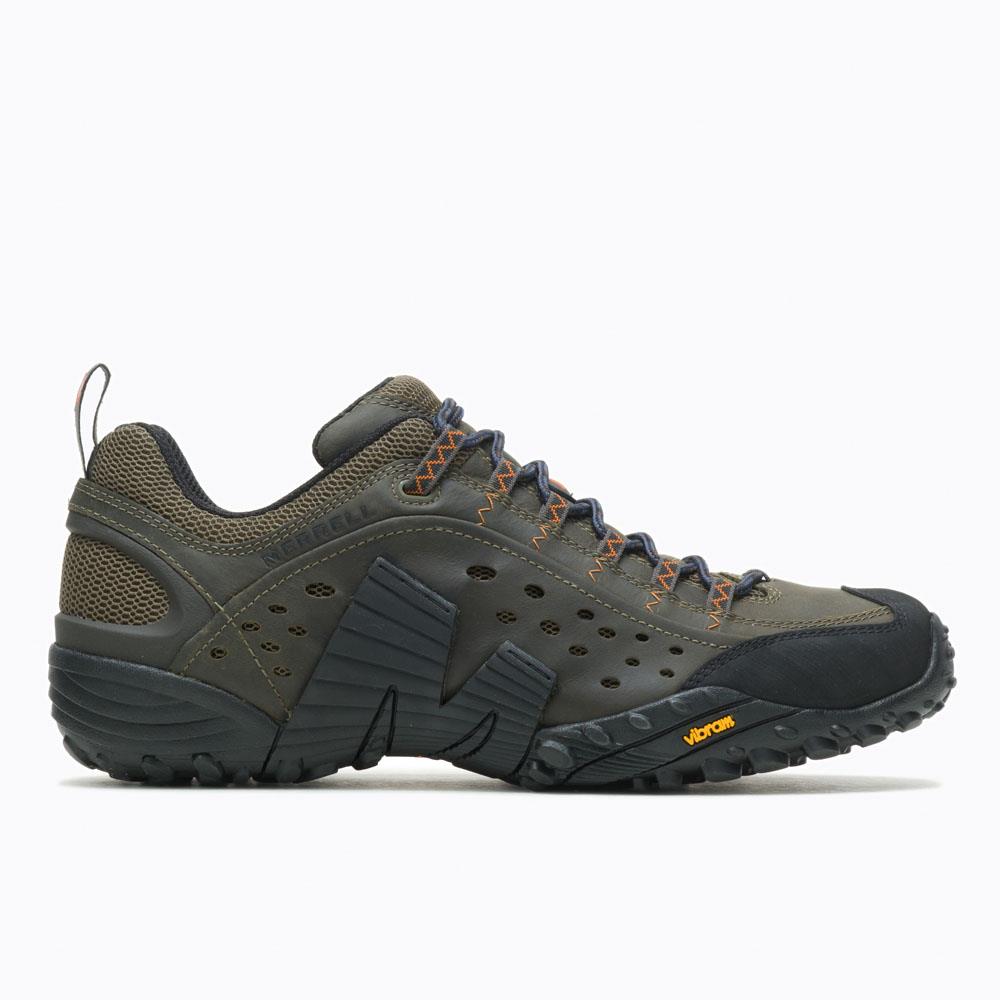 Merrell Mens Intercept Hiking Shoe Dark Olive