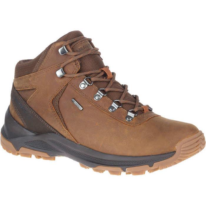 Merrell Mens Erie Mid Ltr Wp Boot Toffee