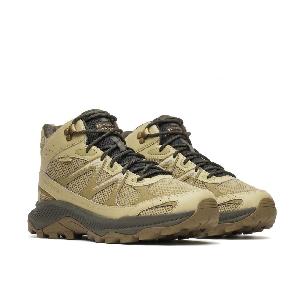 Merrell Mens Tempo Exp Mid Wp Boot Rattan